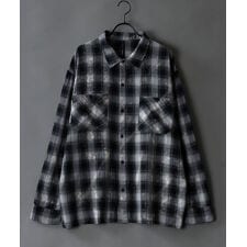 シトリー(SITRY)の【古着の風合いを再現】 ブリーチ加工 ダメージ オンブレチェックシャツ