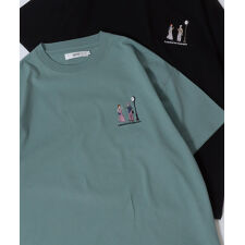 シトリー(SITRY)の【微笑ましいカップル刺繍】 半袖 Ｔシャツ レディース メンズ