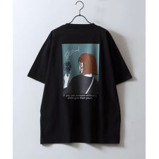 【ガールイラストプリント】 半袖Ｔシャツ レディース メンズ