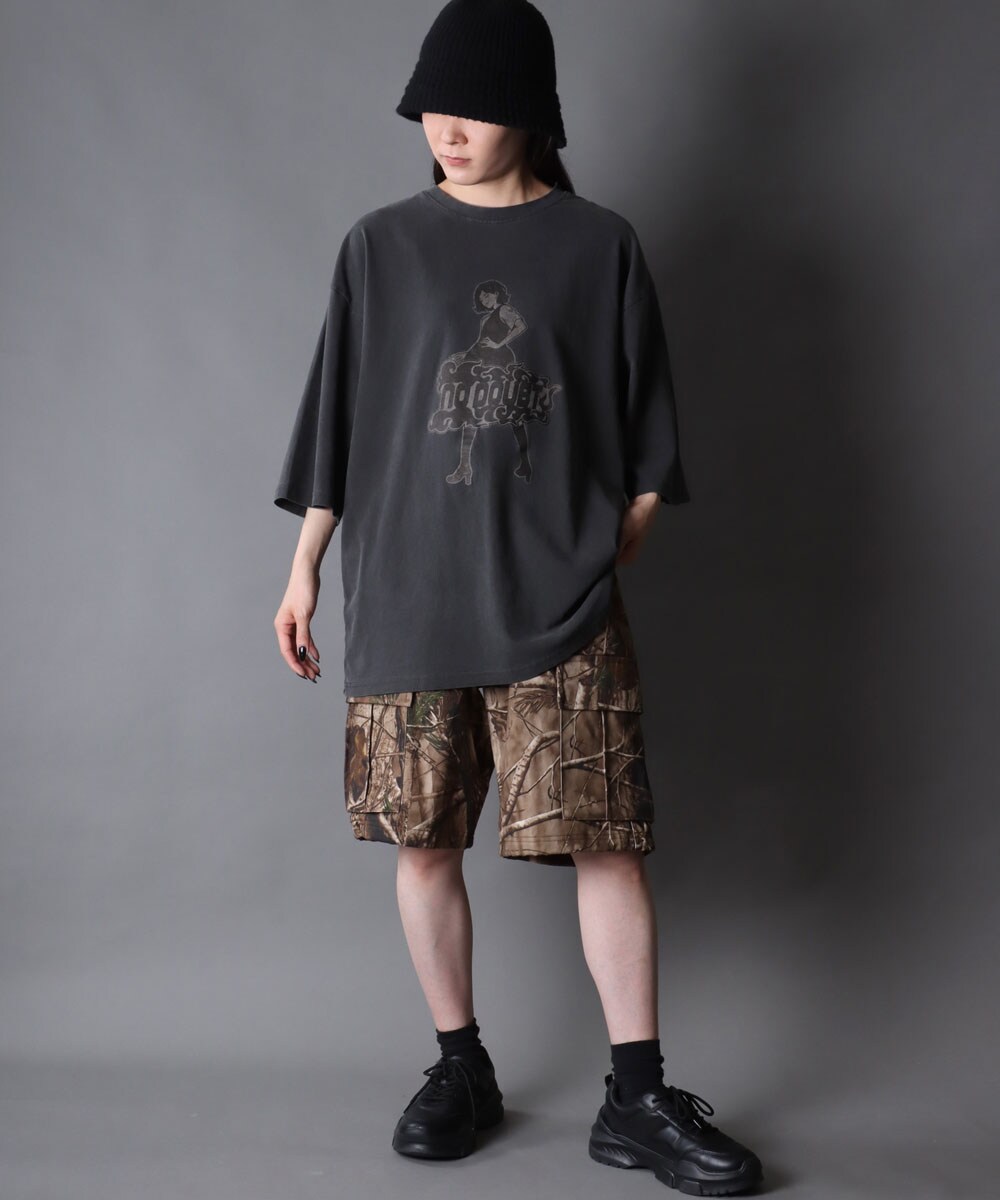 裏使い ワイドカーゴショーツ カーゴハーフパンツ メンズ