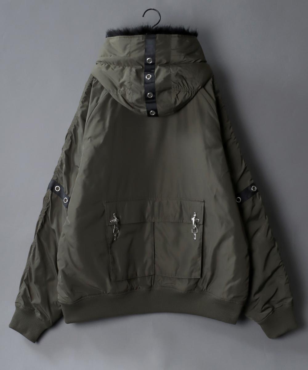 オーバーサイズ ファイヤーマンバックル N-2B フライトジャケット ブルゾン オーバーサイズ ファイヤーマンバックル N-2B フライトジャケット