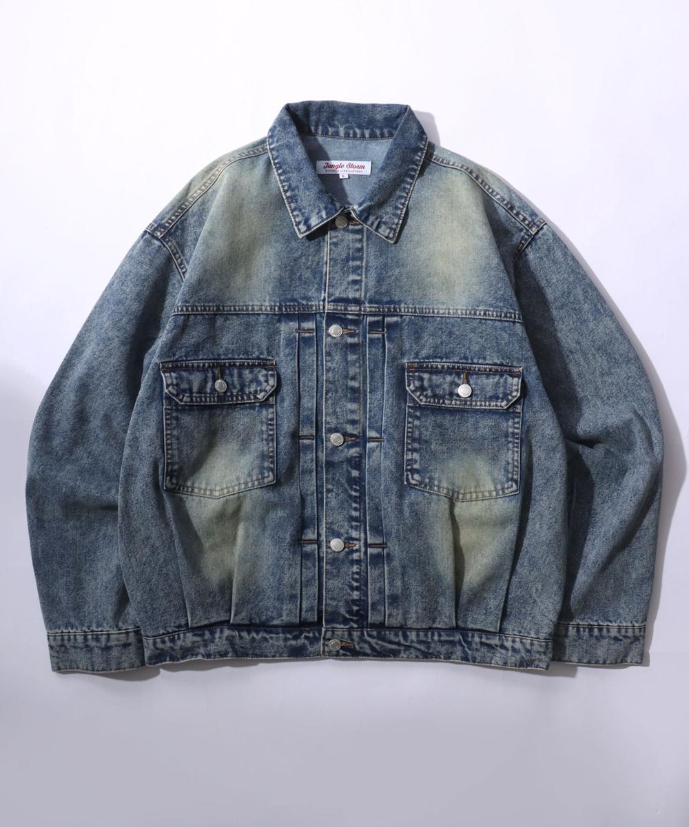 レトロなヴィンテージ感】 デニムジャケット G-ジャン 10.5oz