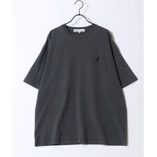 【お馴染みカンガルーのワンポイント刺繍】 オーバーサイズ 半袖 Tシャツ