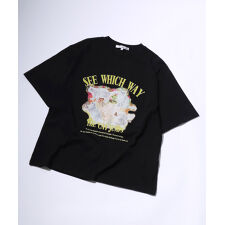 【フロントに猫のフォトプリント】 ねこさんプリントTシャツ
