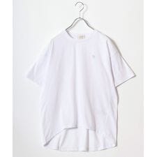 【アンブレラのワンポイント刺繍】コクーンシルエット ルーズ Tシャツ