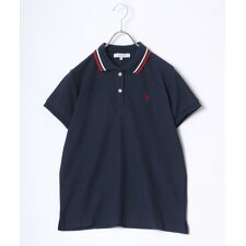 ユーエスポロアッスン(U.S. POLO ASSN.)の【ベタベタしにくい鹿の子素材】 カノコ ポロシャツ レディース