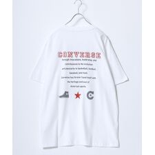 【スニーカーモチーフプリント】 バックプリント ビッグシルエット Tシャツ