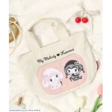 【sanrio（サンリオ）マイメロディ＆クロミ周年モデル】 ダイカットポケットキャンバストートバッグ