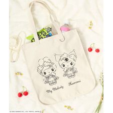 【sanrio（サンリオ）マイメロディ＆クロミ周年モデル】 キャンバストートバッグ ビッグトート