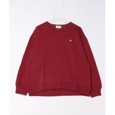 【パラソルのワンポイント刺繍】 裏起毛スウェットトレーナー レディース