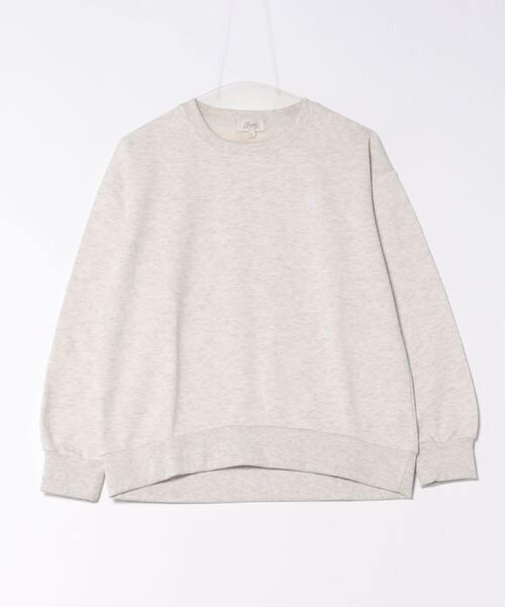 パラソルのワンポイント刺繍】 裏起毛スウェットトレーナー レディース