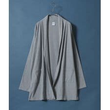 【梨地のロング丈カーディガン】 ロング丈 コーディガン メンズ レディース