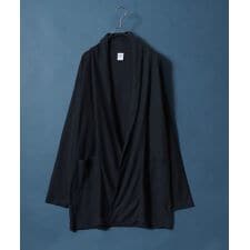 【梨地のロング丈カーディガン】 ロング丈 コーディガン メンズ レディース