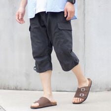 【すっきり感のある7分丈のカーゴ】 接触冷感 カーゴパンツ メンズ カーゴ ゆったり 7分丈 クール