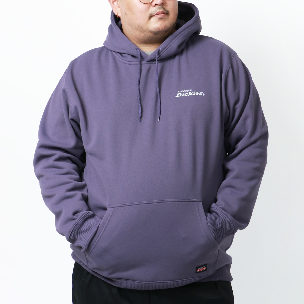 GENUINE Dickies パーカー 大きいサイズ メンズ 秋 裏起毛 バック ロゴ