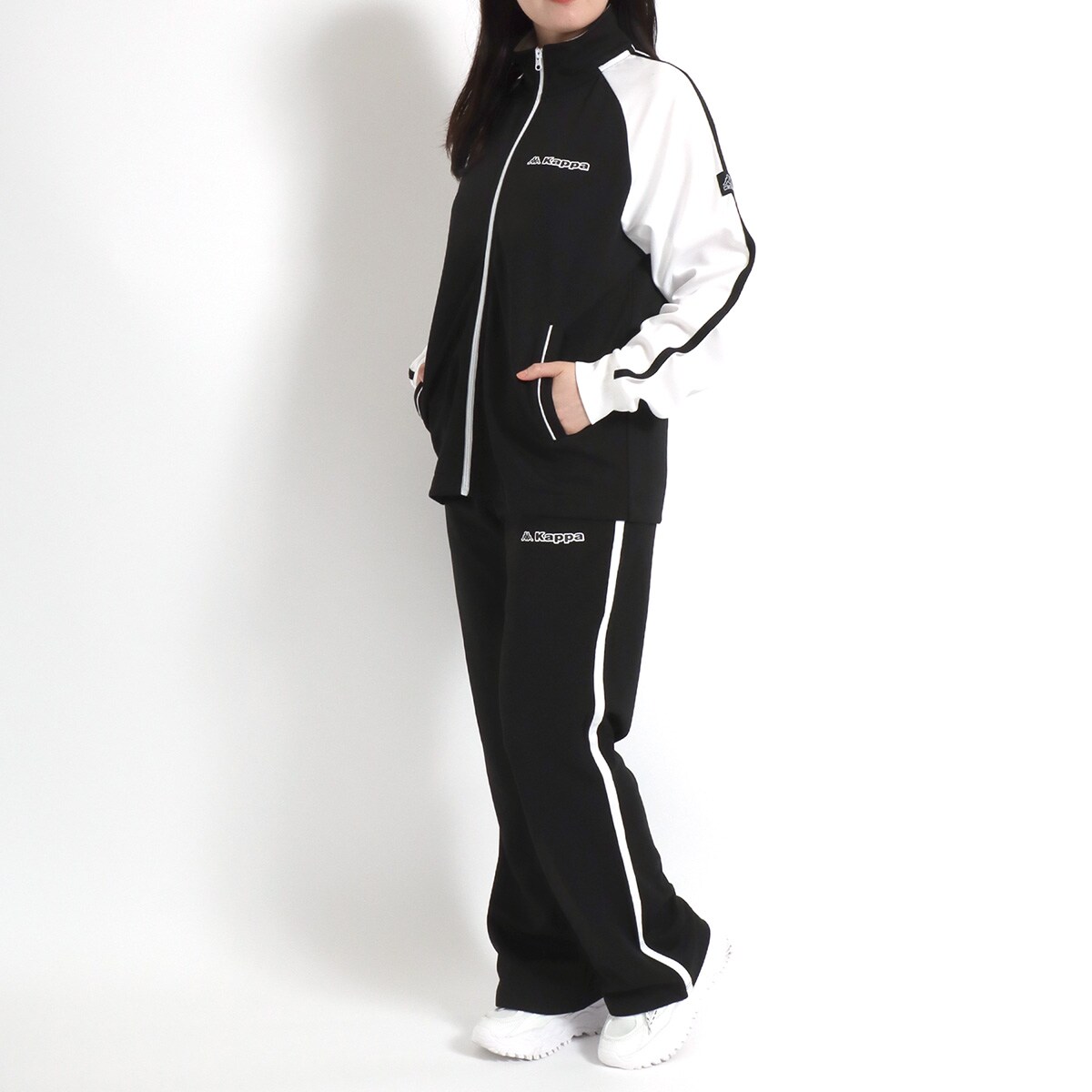 ジャージ 上下セット レディース サイド ライン 長袖 セットアップ