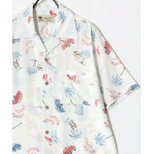 【2025新柄追加】 レーヨン オープンカラー  アロハシャツ ハワイアンシャツ 開襟 総柄