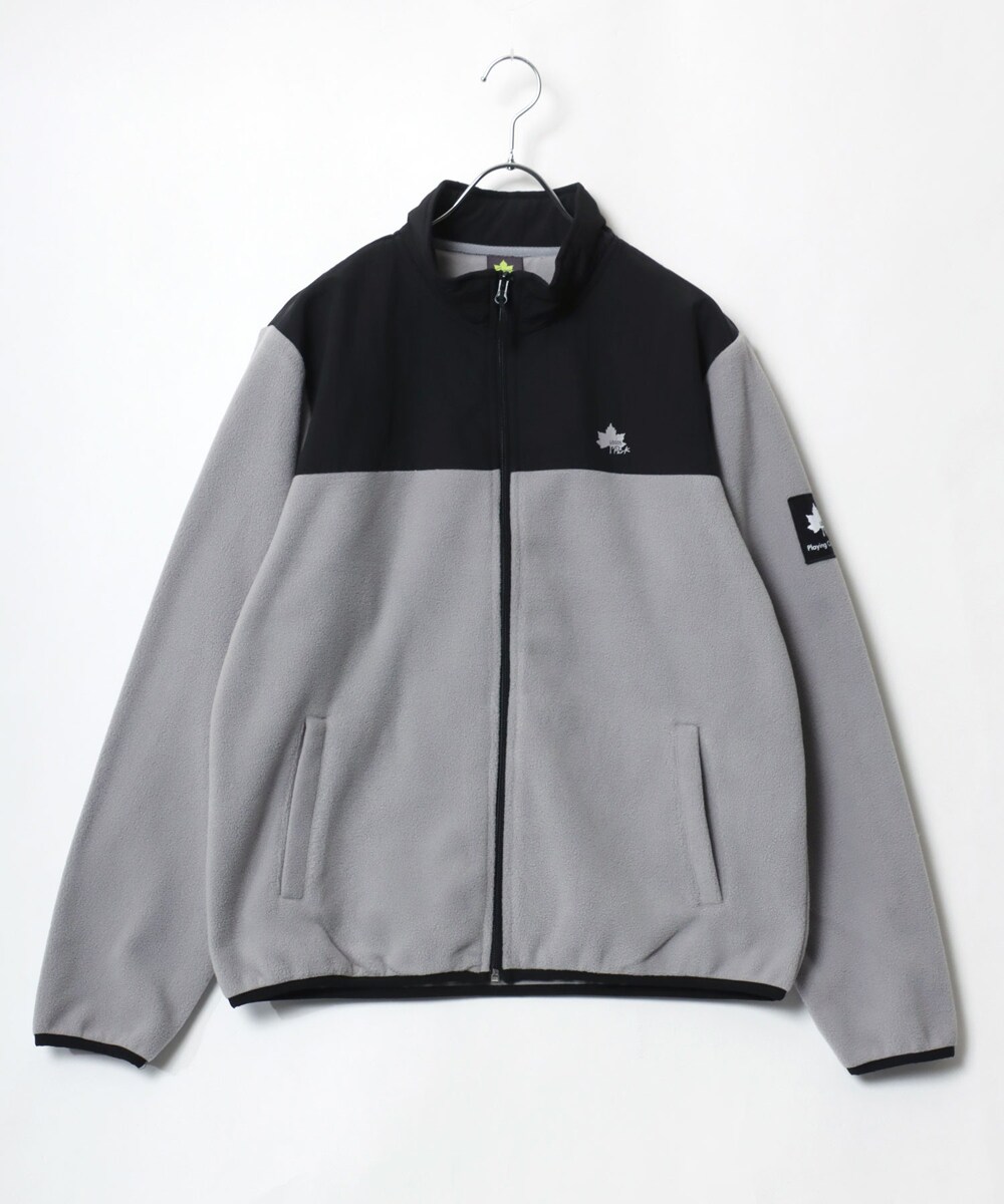フリース 切替 フルジップスタンドジャケット ブルゾン | ロゴス(logos