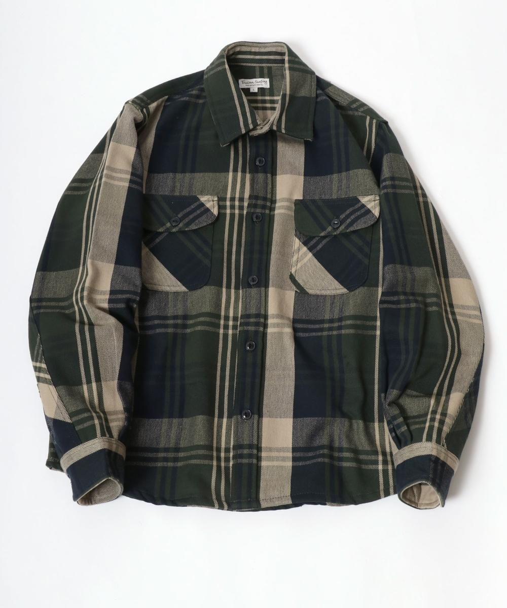 マルカワ MARUKAWA 別注 【MRU/エムアールユー】made in JAPAN 国産 ヒッコリーストライプ シャツ 綿100％ ワークシャツ 218-502-0001_01.jpg?basethum=225