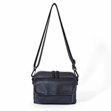 【デニム切替】 PUレザー ミニショルダーバッグ メンズ レディース