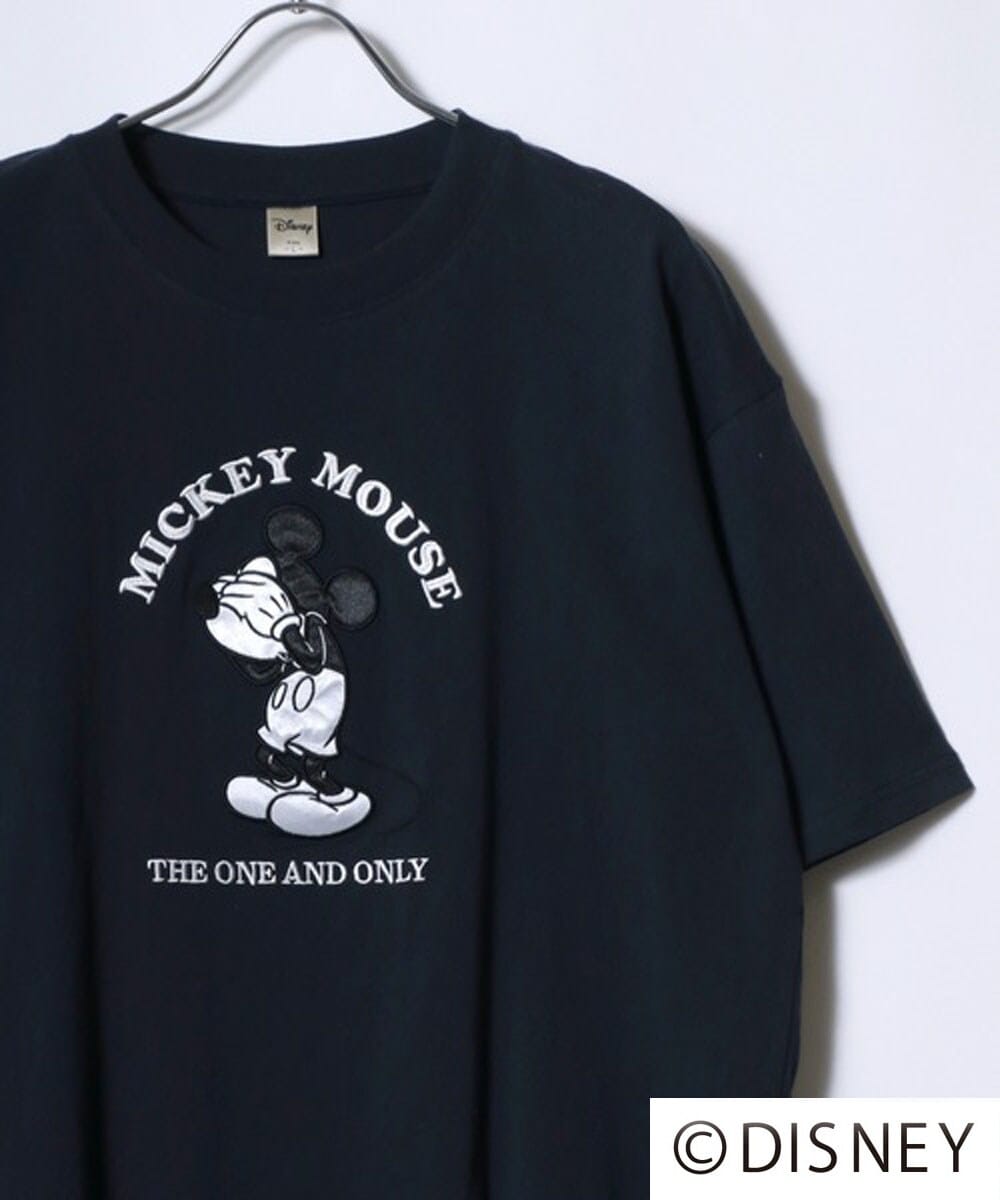 オーバーサイズ ミッキー ポケット付 半袖 Tシャツ レディース