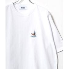 アニマル 髭おじさん ハンバーガー 半袖 Tシャツ レディース メンズ | エムアールユー(MRU)