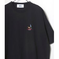 アニマル 髭おじさん ハンバーガー 半袖 Tシャツ レディース メンズ | エムアールユー(MRU)