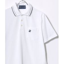 【ホースマン刺繍入り】 ビバリーヒルズポロクラブ 襟リブライン ポロシャツ