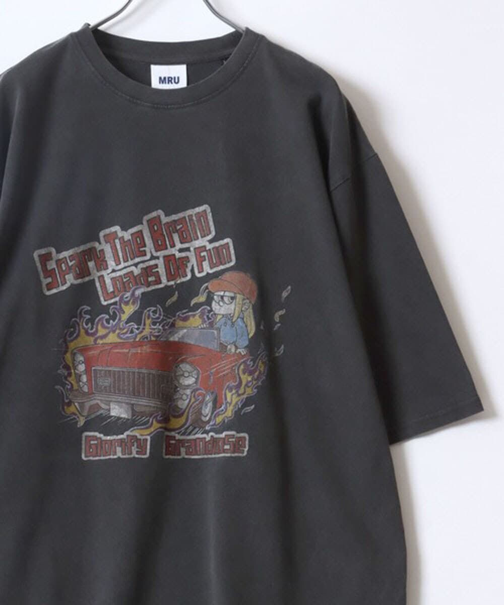 ※専用です※プリント柄(カットソー黒) I-SOOK tシャツ バックプリントグラフィックTシャツ(chiica
