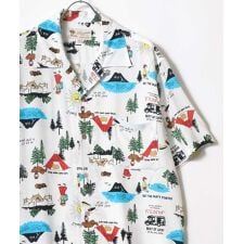 マルカワ(MARUKAWA)の【大きいサイズのアロハ】レーヨン アロハシャツ オープンカラー 開襟シャツ