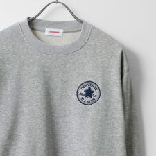 コンバース(Converse)の【ワンポイントロゴ刺繍】 裏毛 クルーネック トレーナー スウェット