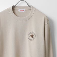 コンバース(Converse)の【ワンポイントロゴ刺繍】 裏毛 クルーネック トレーナー スウェット