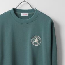 コンバース(Converse)の【ワンポイントロゴ刺繍】 裏毛 クルーネック トレーナー スウェット