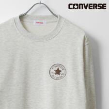 コンバース(Converse)の【ワンポイントロゴ刺繍】 裏毛 クルーネック トレーナー スウェット