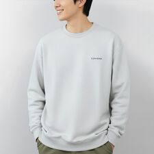 【バック刺繍入り】サガラ刺繍 クルーネックトレーナー スウェット