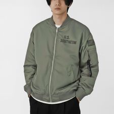 ミリタリースタンドジャケット  ワッペン 中綿