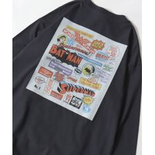 【Superman Batman】 アニメ アメコミ プリント 長袖 Tシャツ