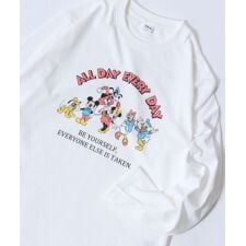 ディズニー(Disney)の【 ミッキー  ドナルド  デイジー グーフィー プルート 】 プリント ロンT　長袖