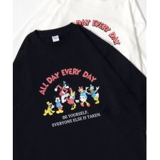 ディズニー(Disney)の【 ミッキー  ドナルド  デイジー グーフィー プルート 】 プリント ロンT　長袖