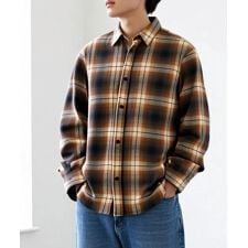 マルカワ(MARUKAWA)の【秋冬定番のネルシャツ】 USAコットン オンブレチェック レギュラーカラーシャツ