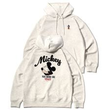 ディズニー(Disney)の【ミッキー】 裏起毛 サガラ アップリケ刺繍 スウェットパーカー トレーナー