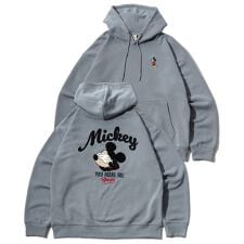 ディズニー(Disney)の【ミッキー】 裏起毛 サガラ アップリケ刺繍 スウェットパーカー トレーナー