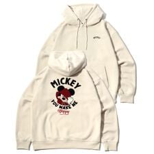 ディズニー(Disney)の【ミッキー】 裏起毛 サガラ アップリケ刺繍 スウェットパーカー トレーナー