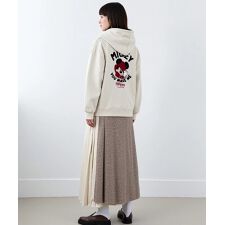 ディズニー(Disney)の【ミッキー】 裏起毛 サガラ アップリケ刺繍 スウェットパーカー トレーナー