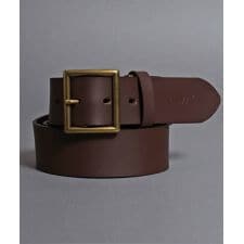 Levi's/リーバイス 40mm 本革 アンティークゴールド スクエア バックル レザーベルト
