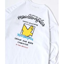 【ヴィンテージ風デザインシャツ】 袖プリント バックプリント ロングスリーブ Tシャツ