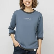 【7分丈リンガーT】 リンガー Tシャツ 7分丈 ワンポイント ロゴ 刺繍 レディース