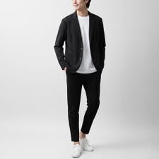 【ビジカジにも】 セットアップ カジュアルスーツ テーラードジャケット イージーパンツ