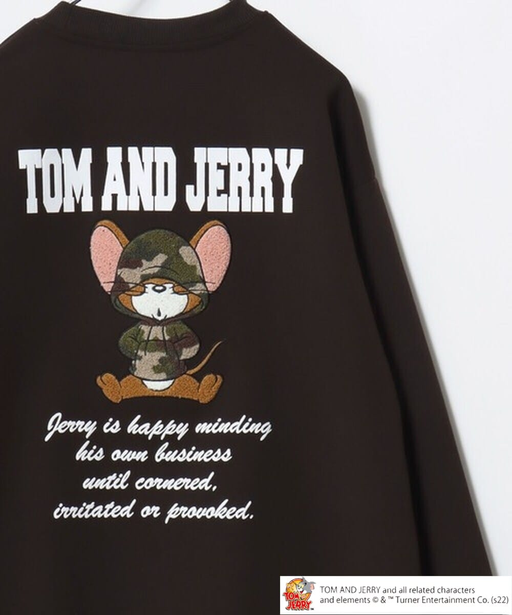 Tom and Jerry/トムとジェリー】 バック 裏毛 スウェットトレーナー