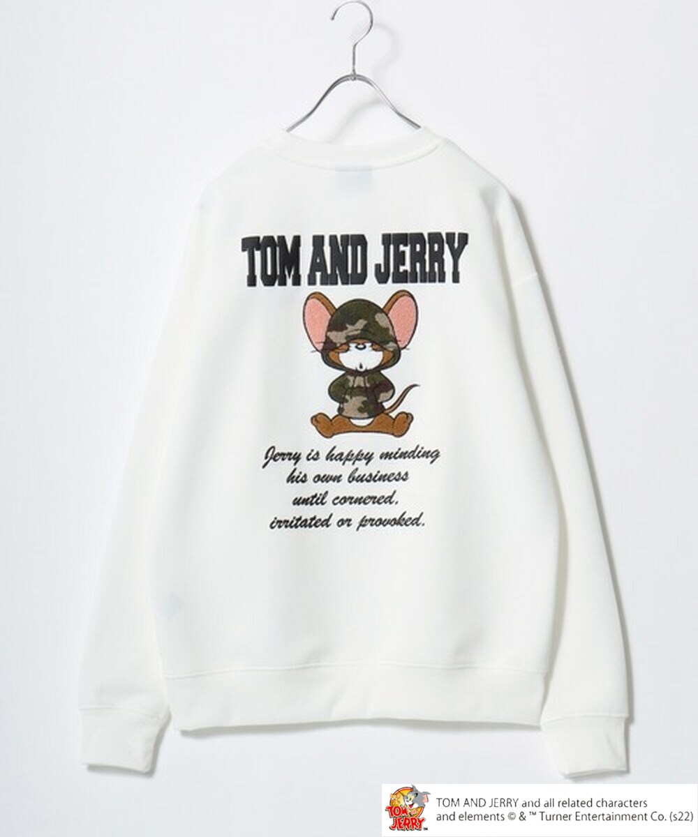 Tom and Jerry/トムとジェリー】 バック 裏毛 スウェットトレーナー